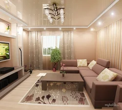 Interior of a square hall in an apartment