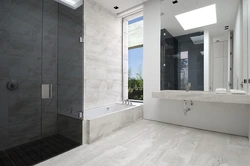 Interyerdə Hamam Betonu Və Mərmər