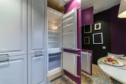 Тоңазытқыштың ас үйге қалай салынғаны туралы фото