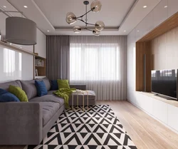 Living room 12 sq m layout photo