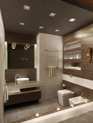 Bathroom Design In Brown And Beige Tones