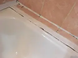 Photo bathtub joints