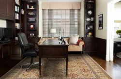 Office interior design in apartment