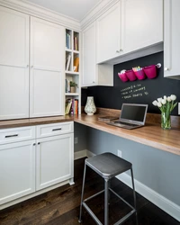 Kitchen design with work table