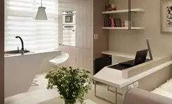 Дизайн кухни с рабочим столом