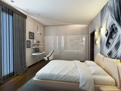 Bedroom 14 m with balcony design