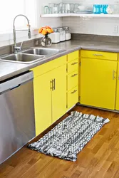 Carpet in a modern kitchen interior