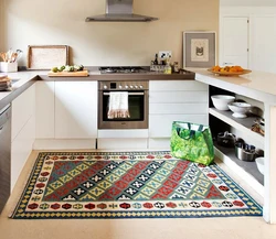 How to lay a carpet in the kitchen photo