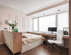 Computer Desk In Bedroom Design Photo
