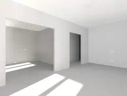What pre-finishing looks like in a new building photo inside the apartment