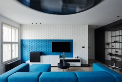 Photo of a room in a blue apartment