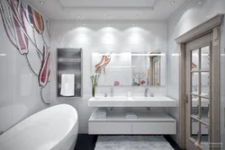 Bright bathroom design small