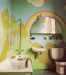 Painting the walls in the bathroom with your own hands photo