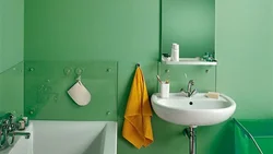Painting the walls in the bathroom with your own hands photo