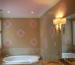 Painting the walls in the bathroom with your own hands photo