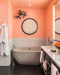 Painting The Walls In The Bathroom With Your Own Hands Photo