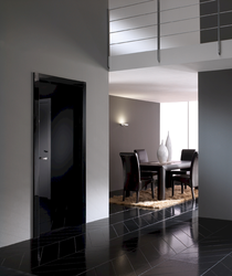 Apartment with black doors photo