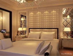 Bedroom design with wall panels