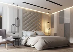 Bedroom design with wall panels