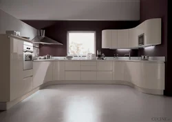 G-shaped kitchens photo in modern style