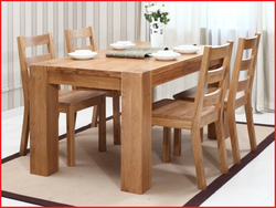 Photo of wooden tables for the kitchen