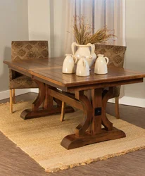 Photo Of Wooden Tables For The Kitchen