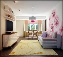 Apartment room design 16m2