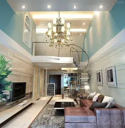 High ceilings apartment design photo