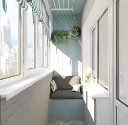 Loggia design photo 7 sq m