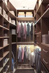 Dressing room design photo 4 sq m