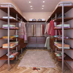 Dressing room design photo 4 sq m