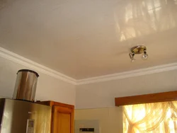 Plastic ceiling in the kitchen photo
