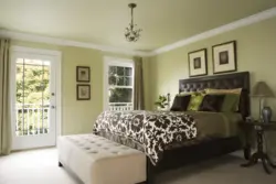 Olive bedroom interior