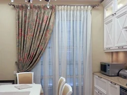 Curtains for a small kitchen in a modern style photo