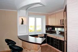 Interior of a relaxation room with a kitchen