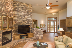 Stone apartment decor photo