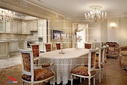 Classic kitchen with built-in appliances photo