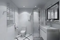 Bathroom shower toilet interior design photo