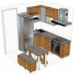 Kitchen design cabinet layout