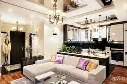 Интерьер кухни гостиной 30 м кв