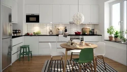 White kitchen in Scandinavian style photo