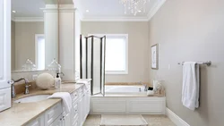 Bathroom With Window Design Tiles