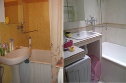 Bathroom in Khrushchev renovation photo budget option