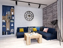 Qonaq otağı loft dizaynı