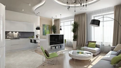 Kitchen design project 40 sq m