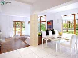 Living room with access to the veranda photo