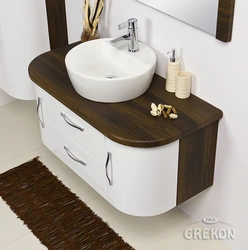 Kabinet Fotoşəkili Ilə Vanna Otağında Lavabo