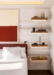 Photo of shelf design in bedroom