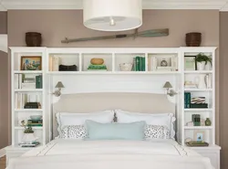 Photo of shelf design in bedroom