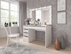 Bedroom Design With Dressing Table By The Bed